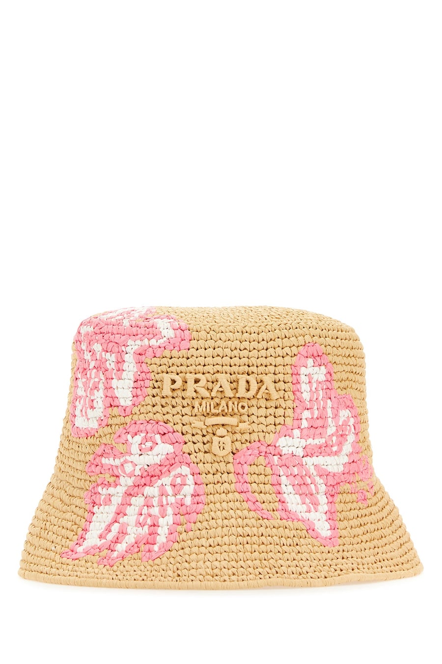 Prada Cappello da pescatore in rafia, view 2