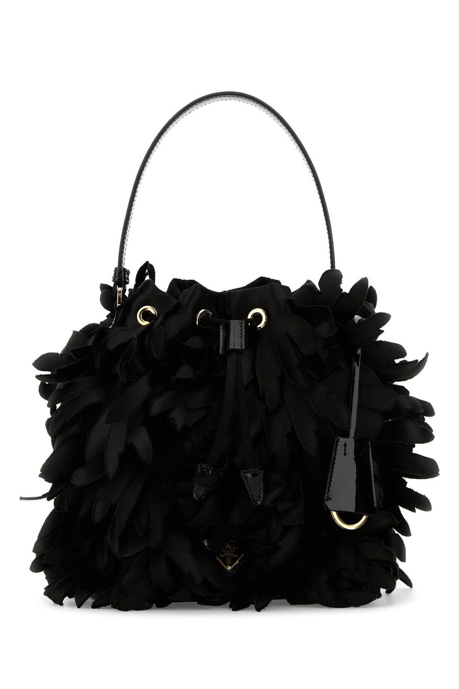 Prada Borsa a secchiello mini in raso decorato