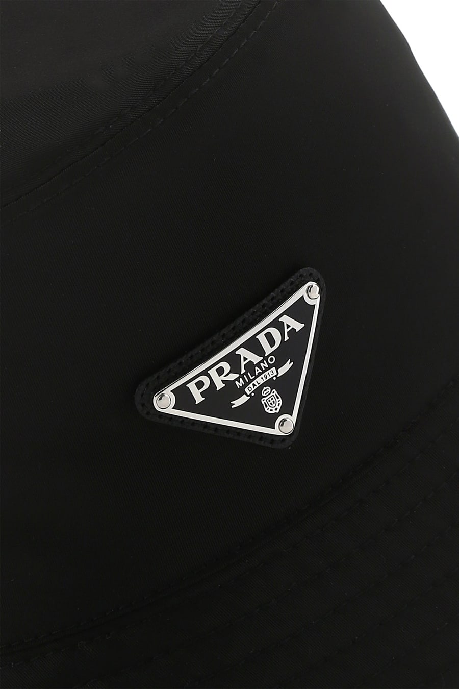 Prada Cappello in nylon nero, view 4