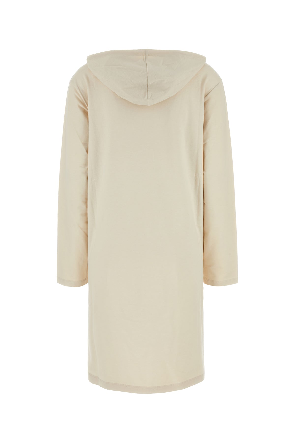Prada Abito felpa in cotone stretch crema, view 2