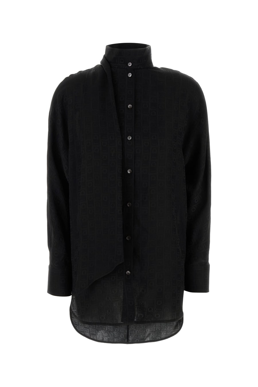 Ferragamo Camicia in seta nera