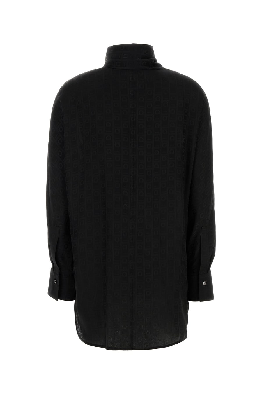 Ferragamo Camicia in seta nera, view 2