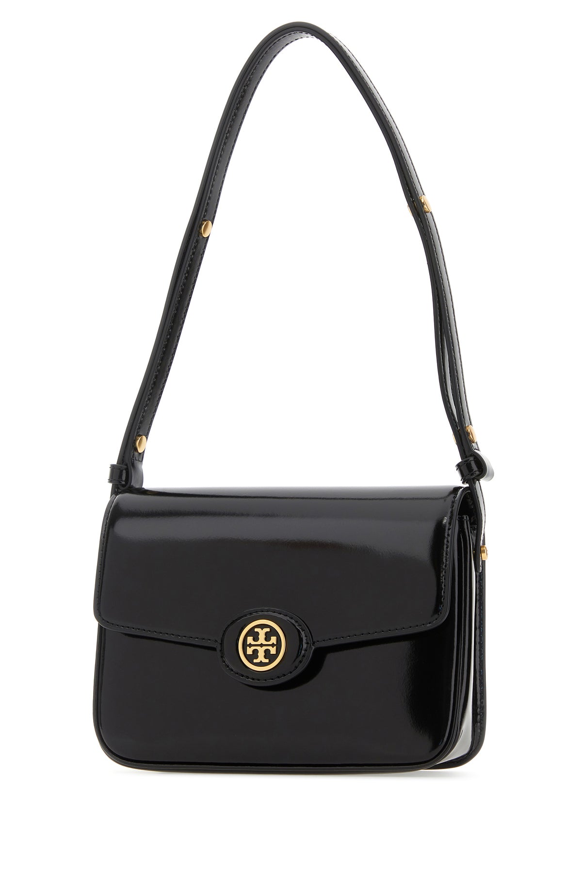 Tory Burch Borsa a spalla Robinson in pelle nera, view 2