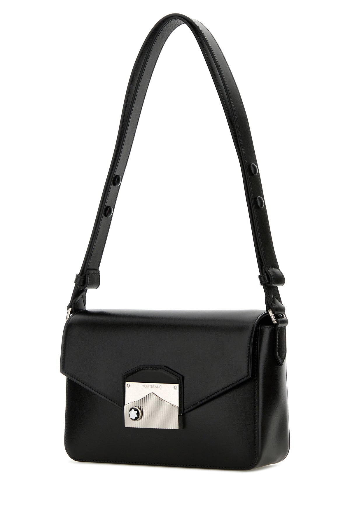 MONTBLANC Borsa a spalla Meisterstuck in pelle nera, view 2