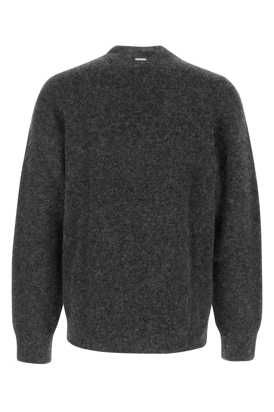 Ferragamo Maglione in misto alpaca stretch antracite, view 2