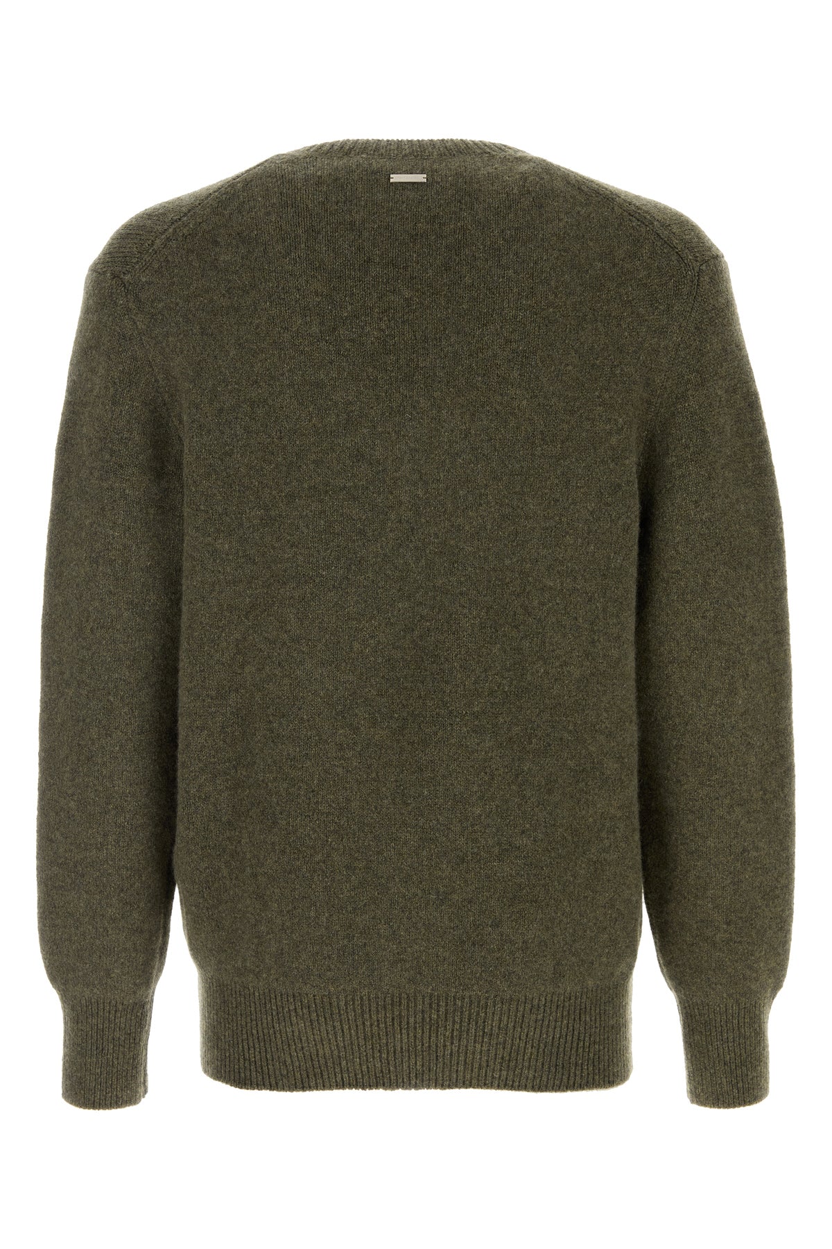 Ferragamo Maglione in misto cashmere verde scuro, view 2