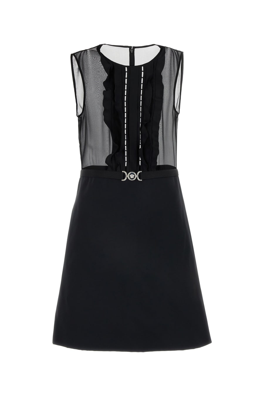 Versace Mini abito in georgette nera
