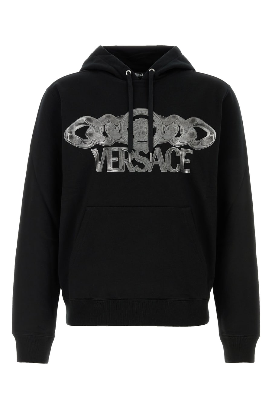 Versace Felpa in cotone nero
