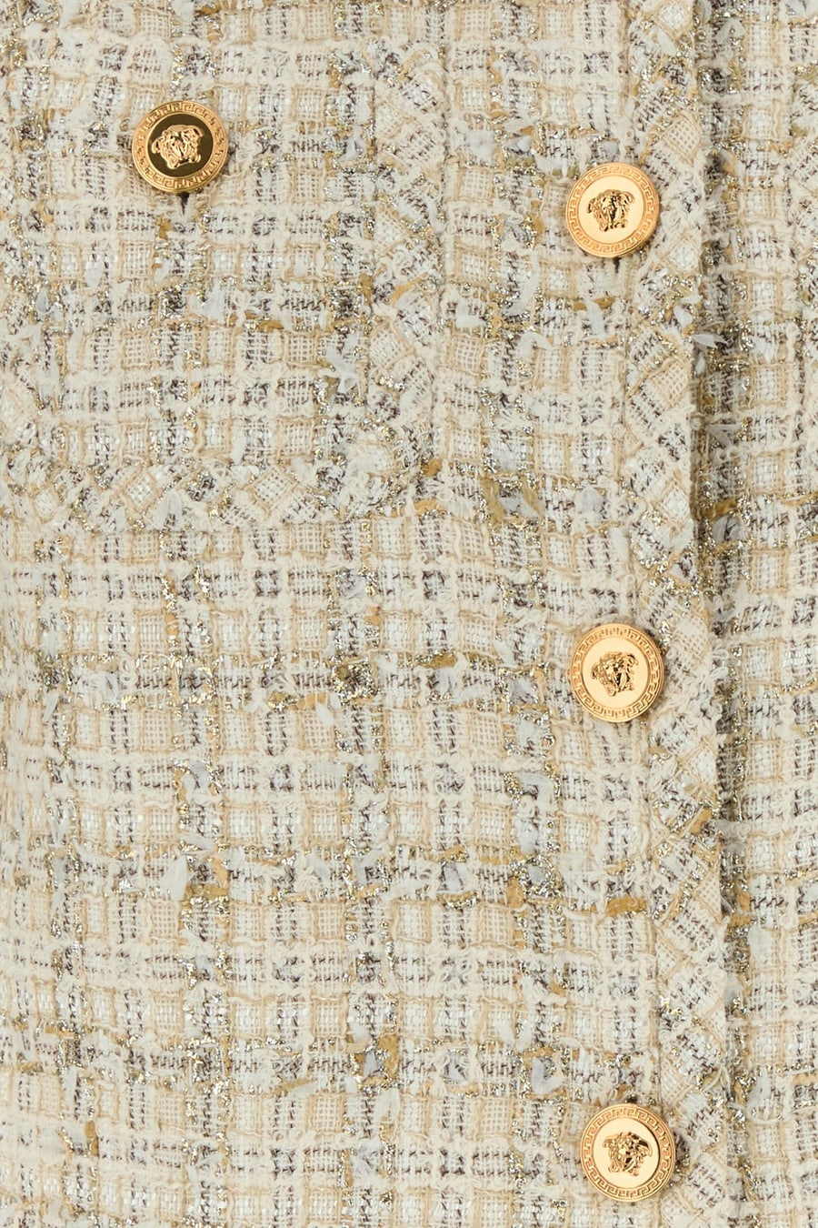 Versace Giacca in tweed multicolor, view 3