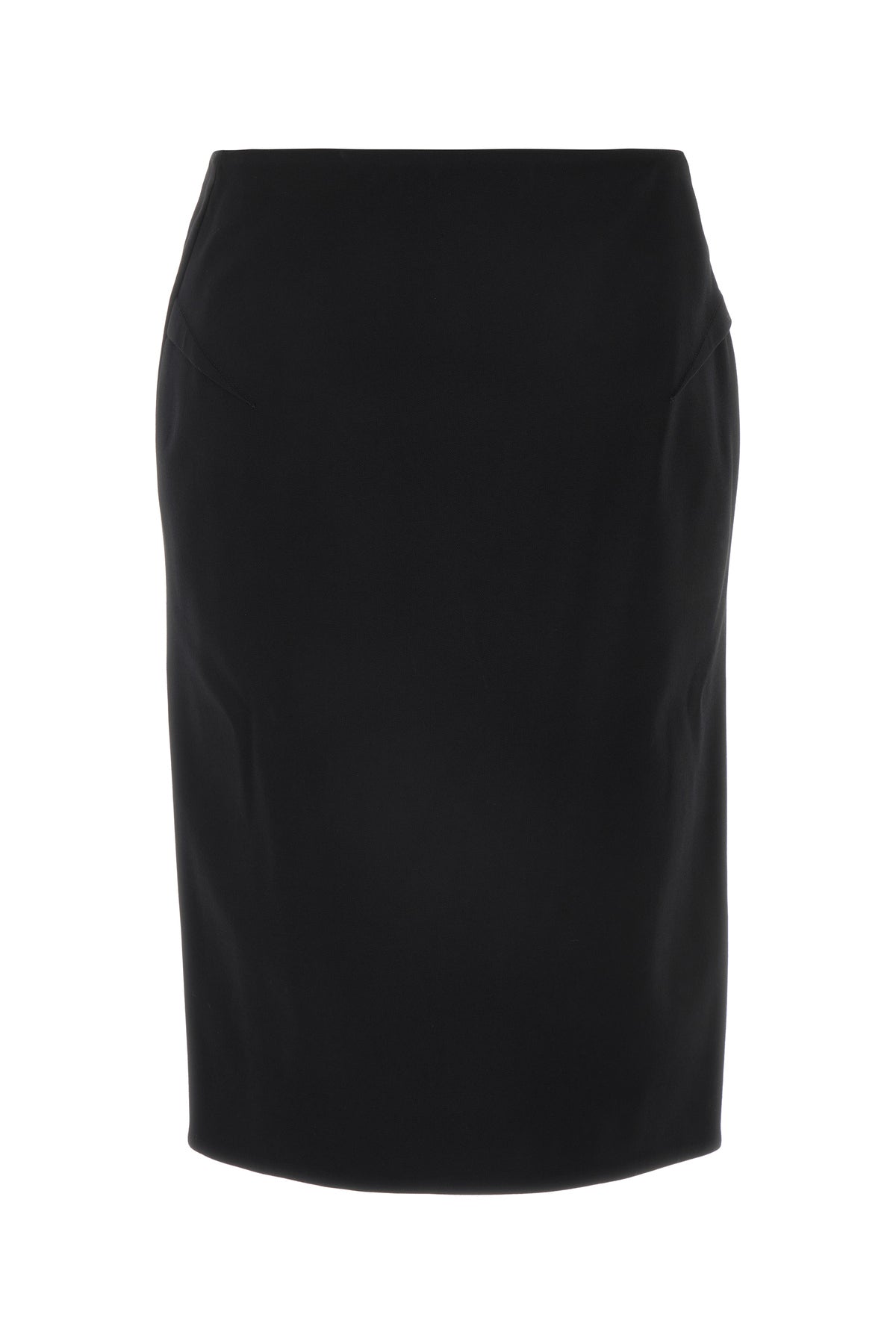 Versace Gonna in lana stretch nera, view 2