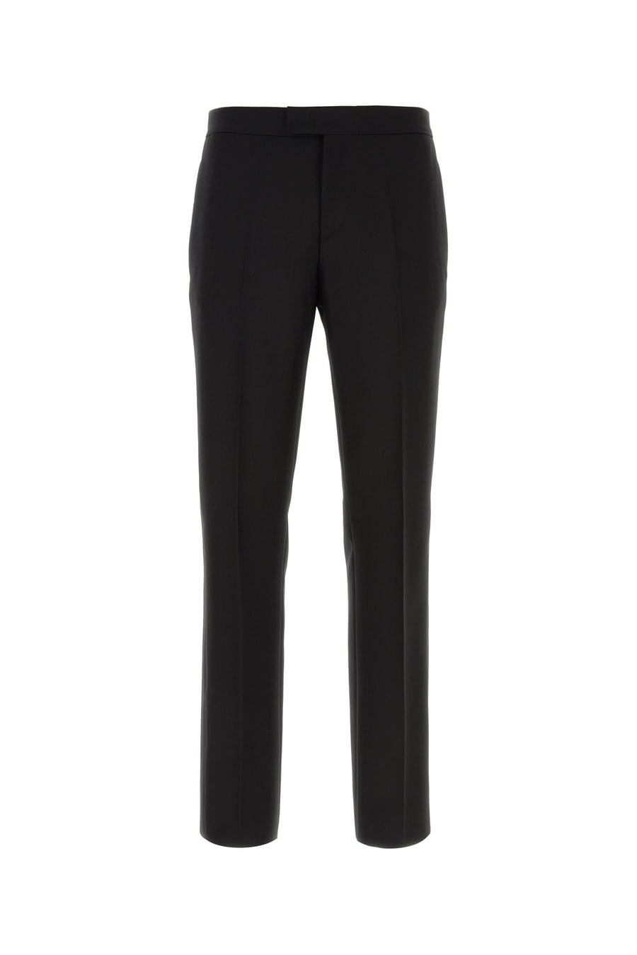 Versace Pantalone in misto lana nera