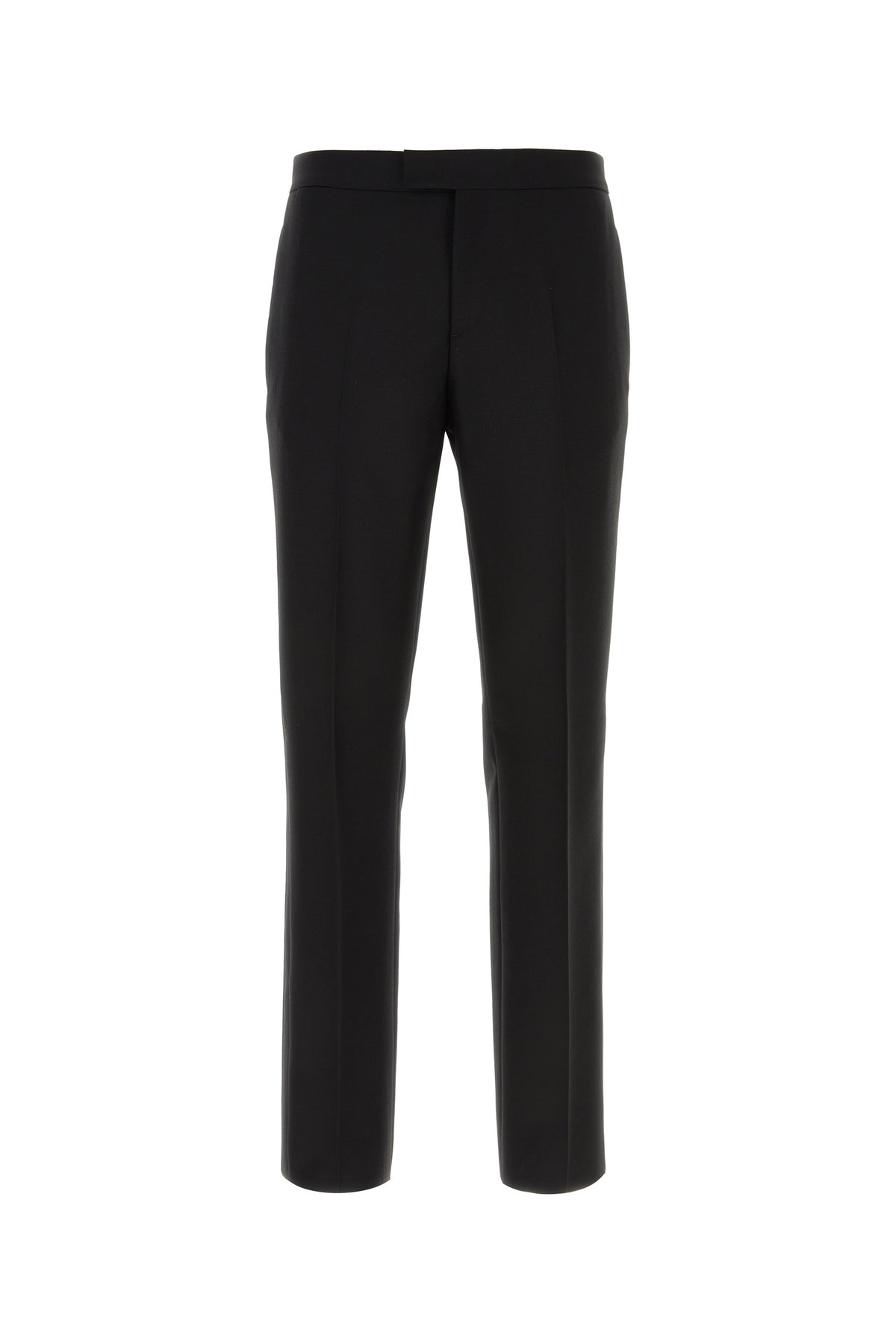 Versace Pantalone in misto lana nera