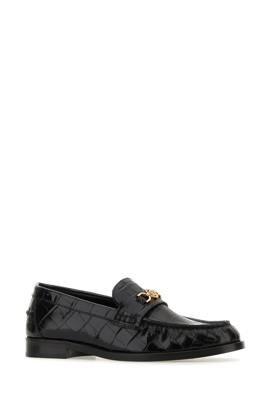 Versace Mocassini Medusa '95 in pelle nera, view 2