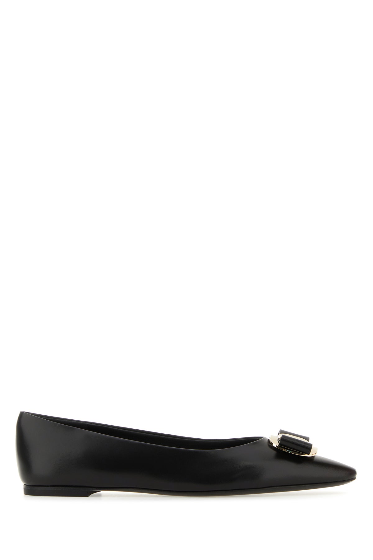 Ferragamo Ballerine Zea in pelle nera