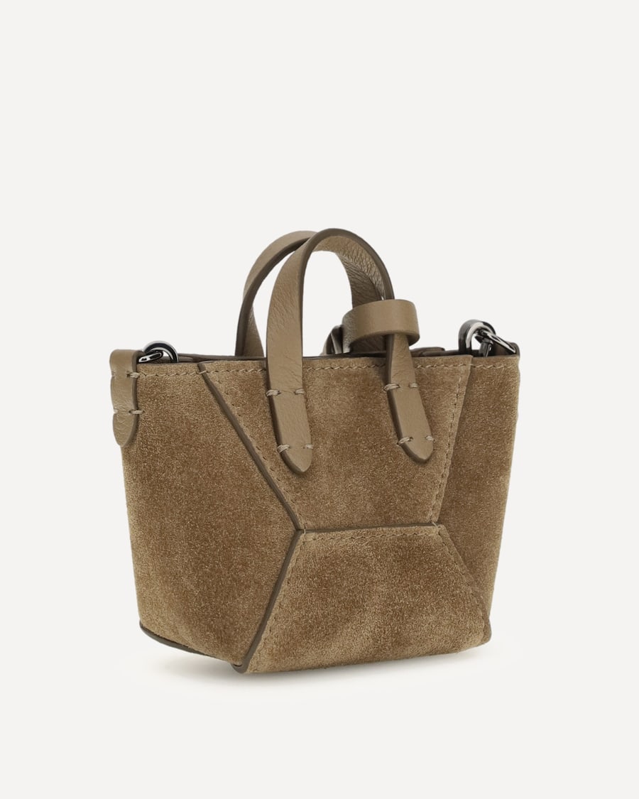 Brunello Cucinelli Micro suede Shoulder Bag, view 2