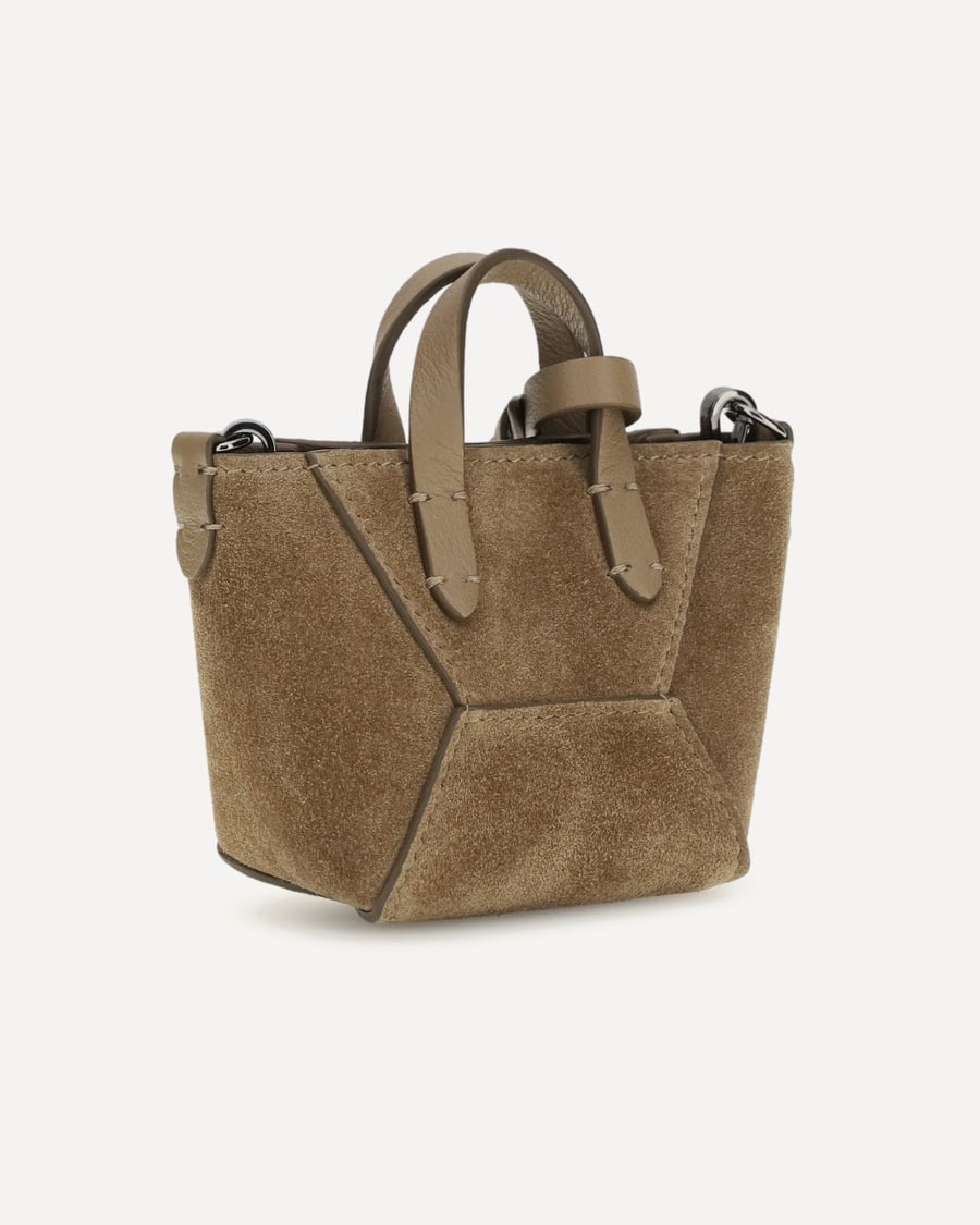 Brunello Cucinelli Micro suede Shoulder Bag, view 5