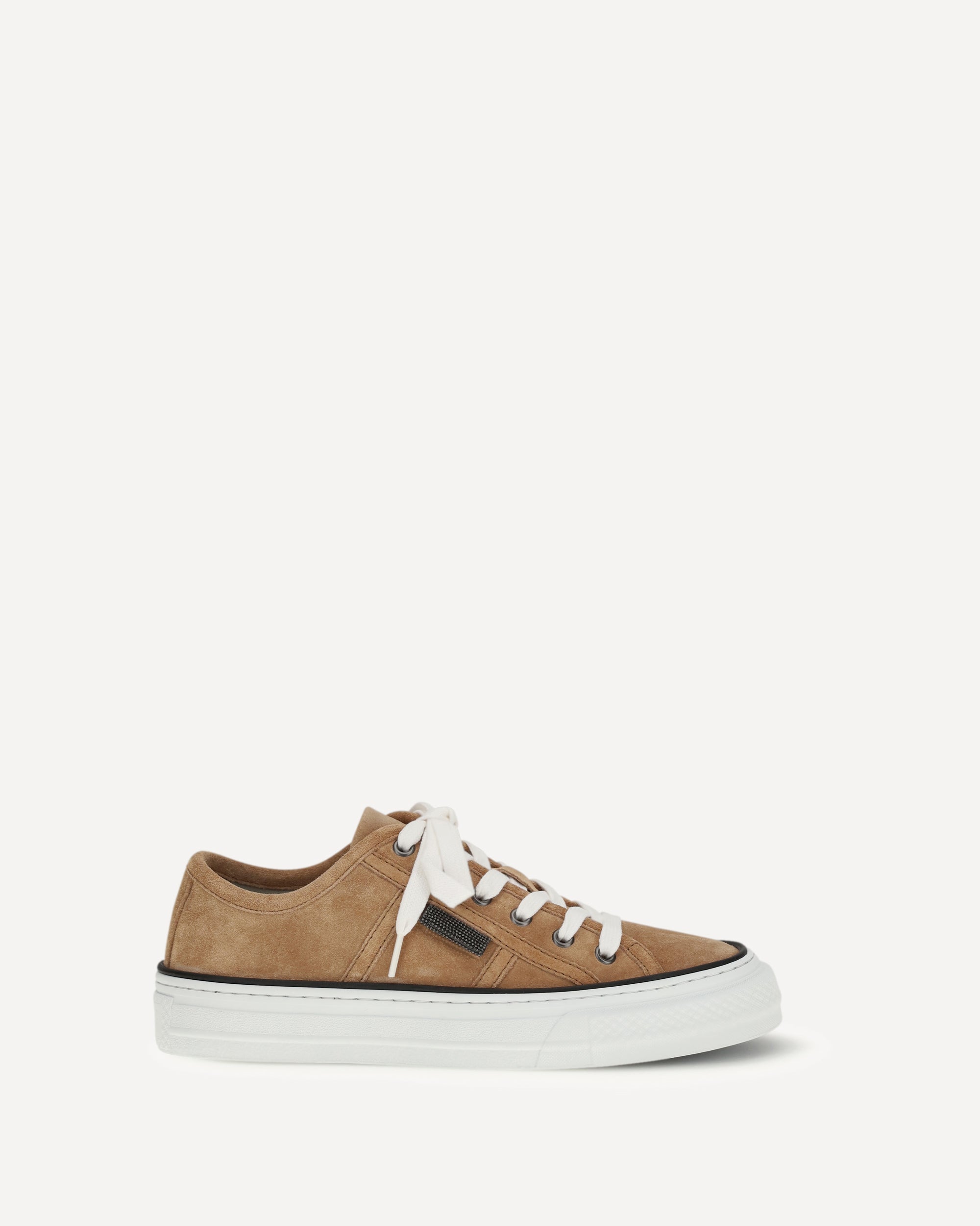 Brunello Cucinelli Shiny Tab suede Sneakers