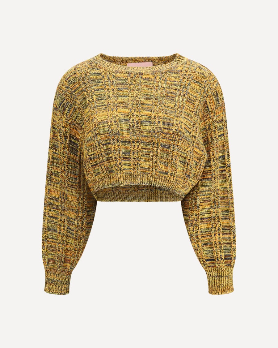 KRISTINA TI Groove crop Sweater, view 3