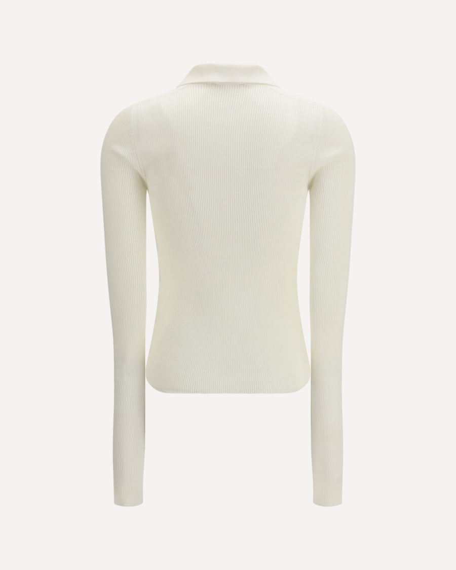 RIER Long-sleeve silk Polo, view 2