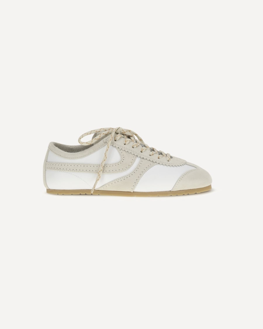 Dries Van Noten Leather Sneakers, view 3