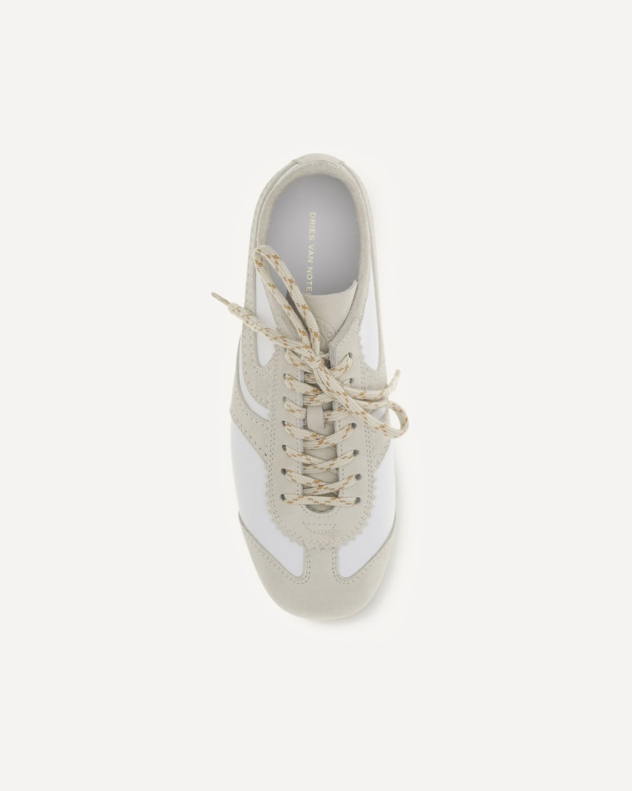 Dries Van Noten Leather Sneakers, view 6