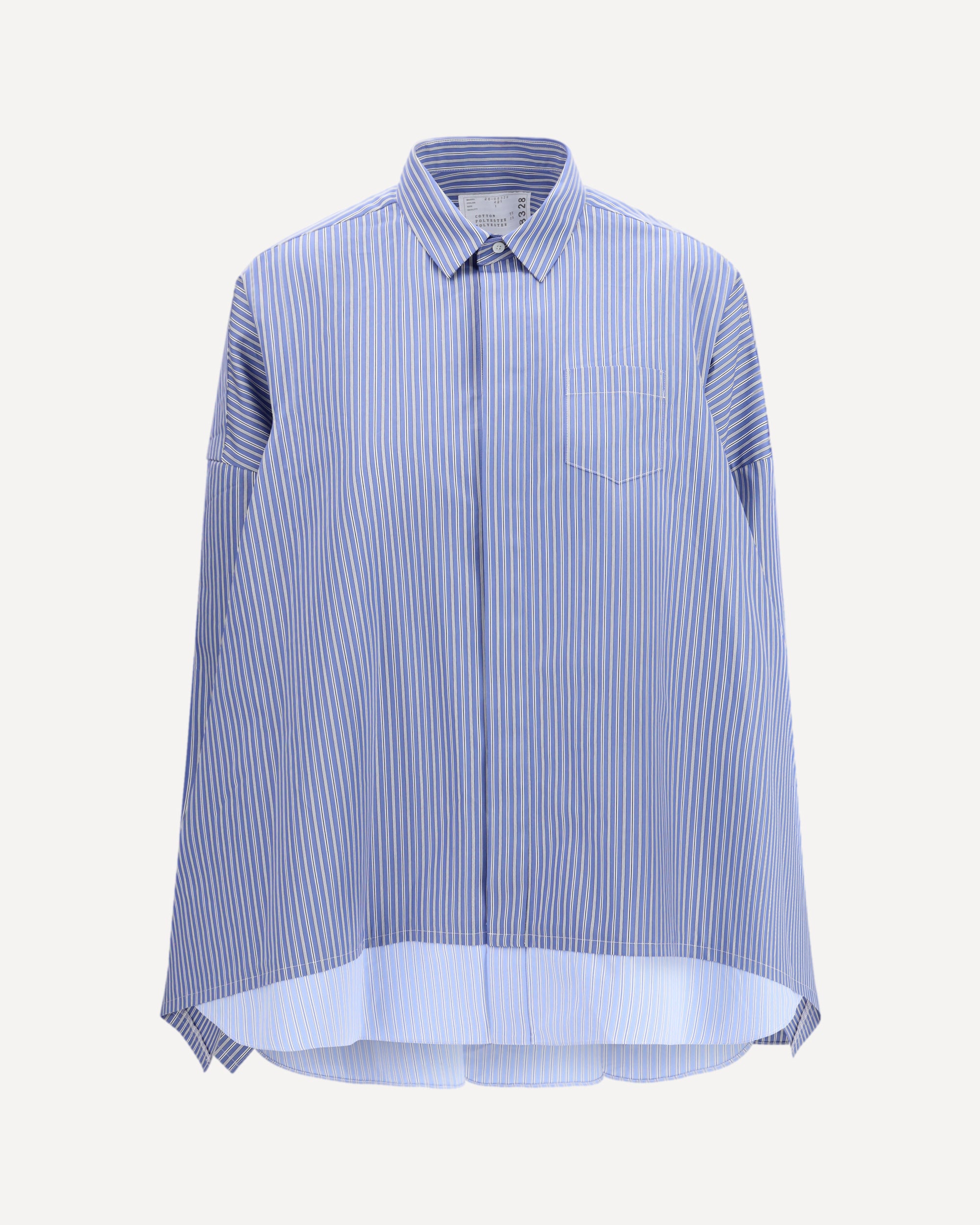SACAI Striped poplin Shirt