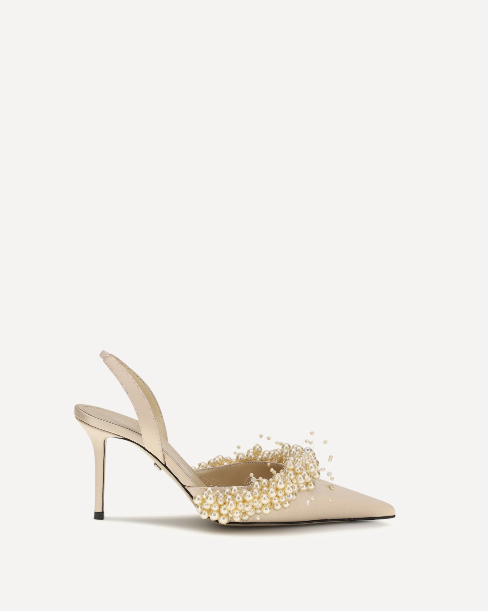 MACH & MACH Slingback Pumps with pearls