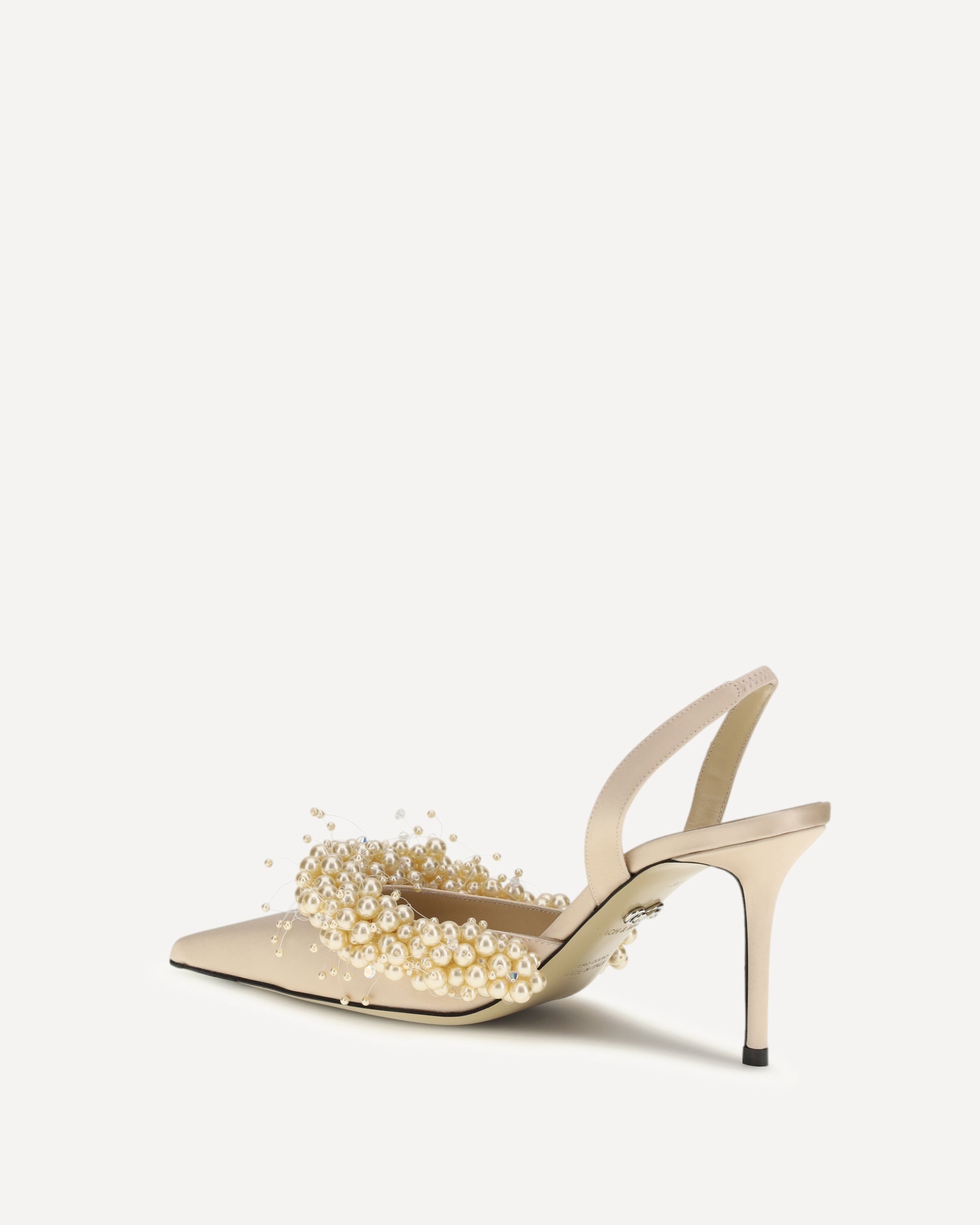 MACH & MACH Slingback Pumps with pearls, view 2