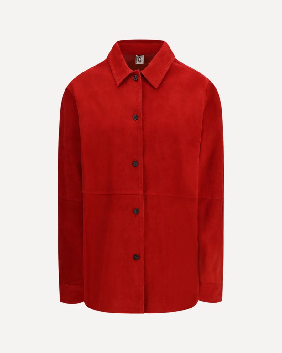 Toteme Suede Shirt Jacket, view 3