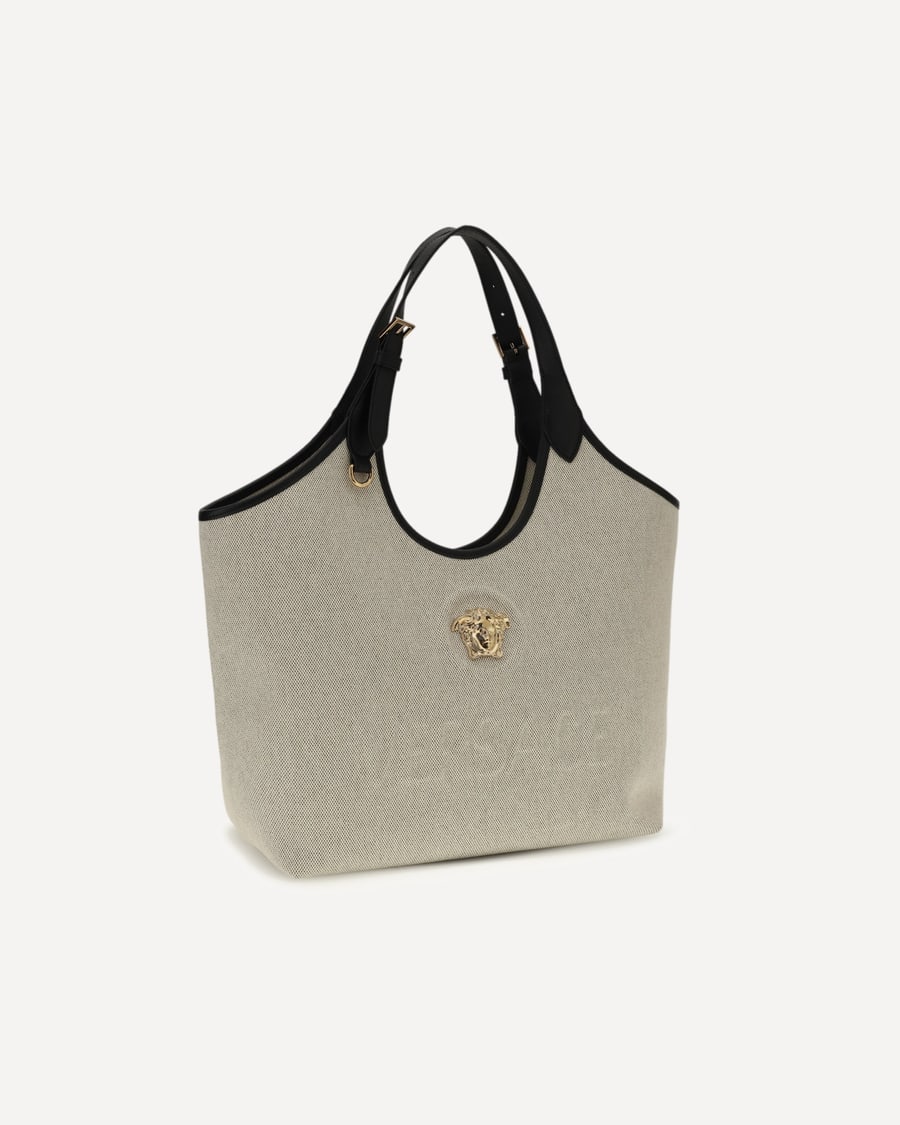 Versace Tote Fabric Calf Leather, view 4