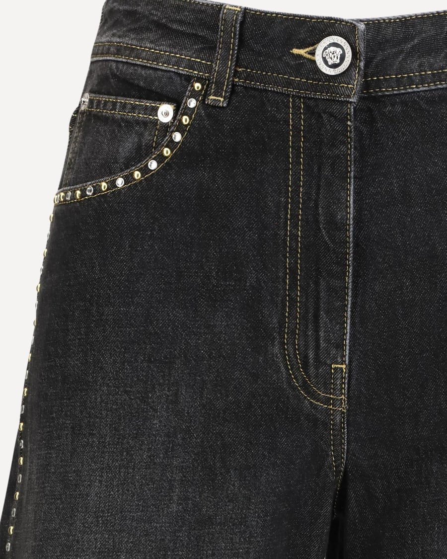 Versace Straight Jeans with studs, view 5