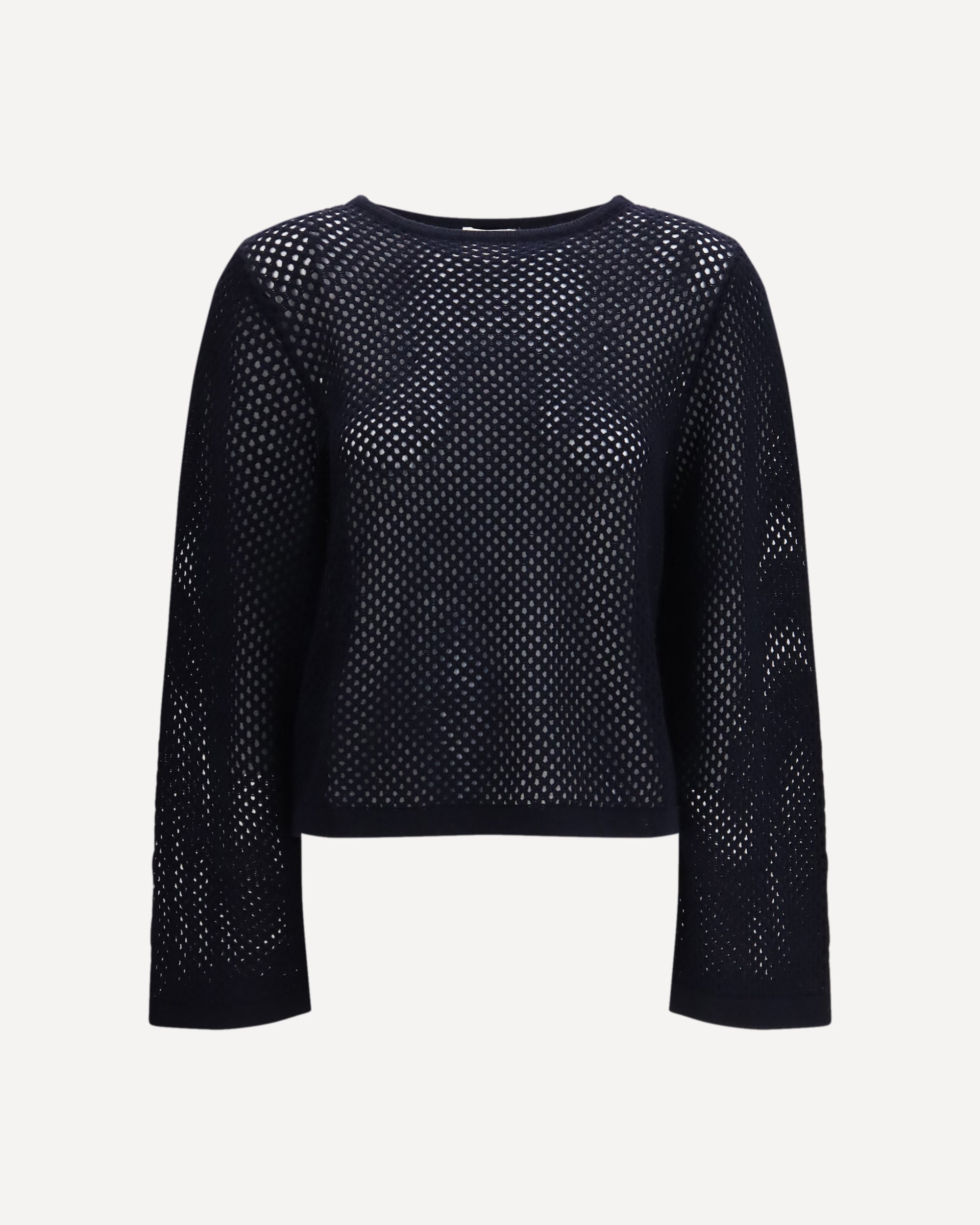 ALLUDE perforated boatneck Jumper