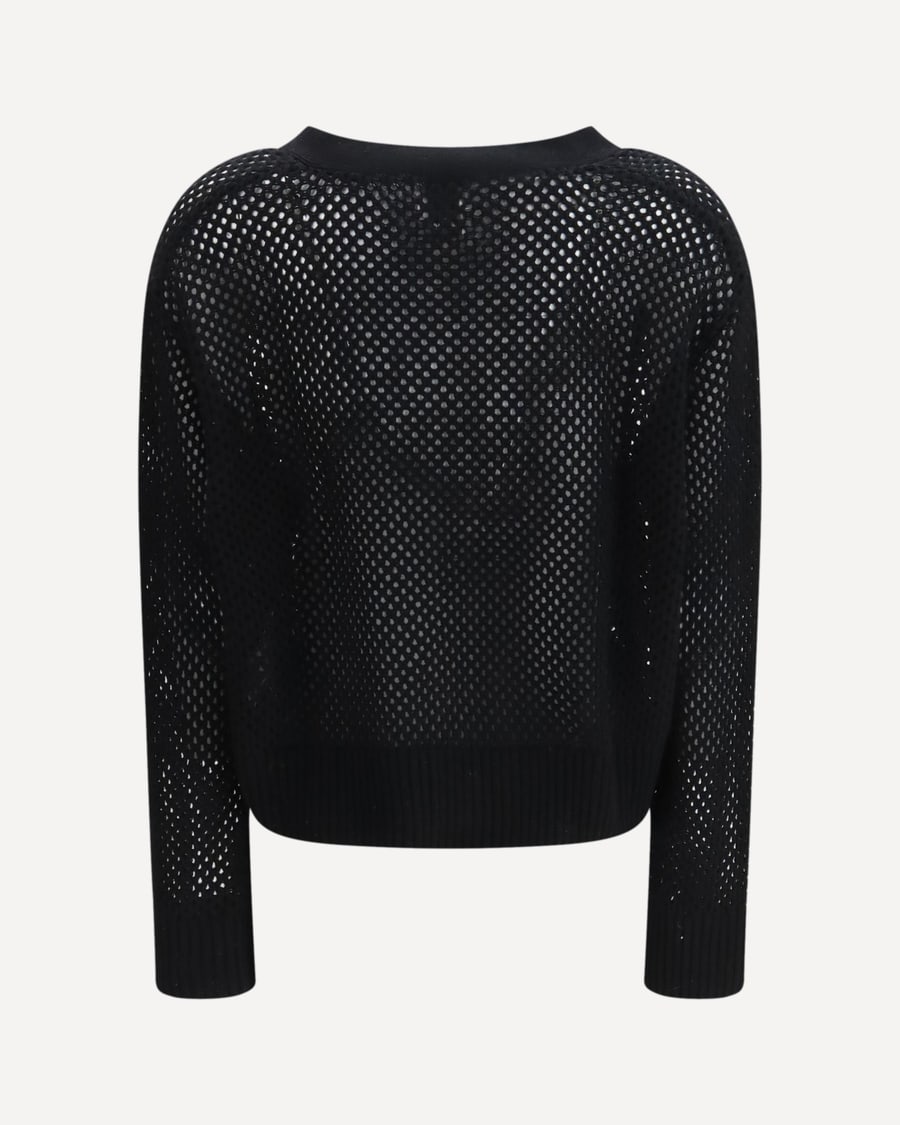 ALLUDE V-neck buttoned Cardigan, view 2