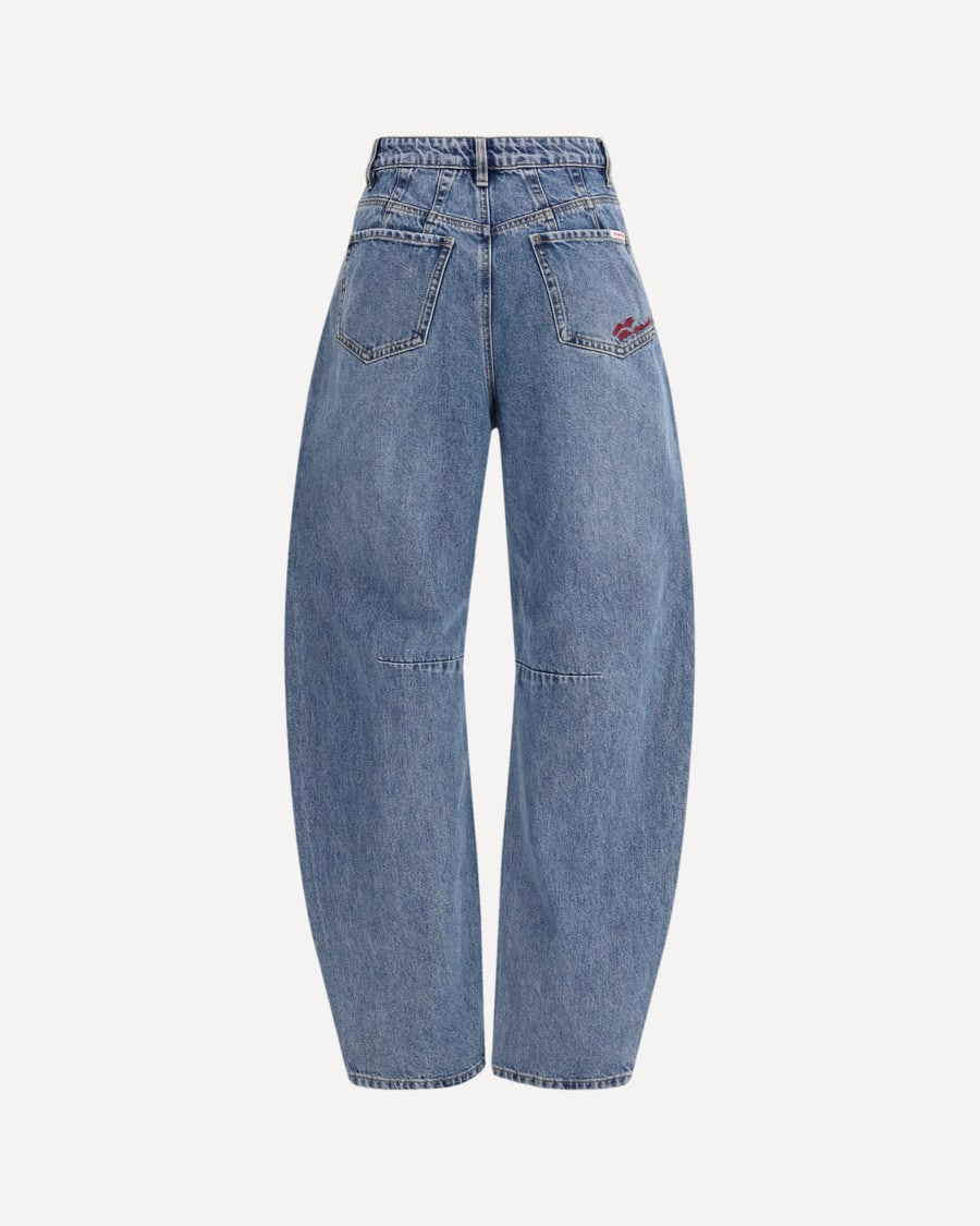 self-portrait Barrel Leg Jeans, view 2