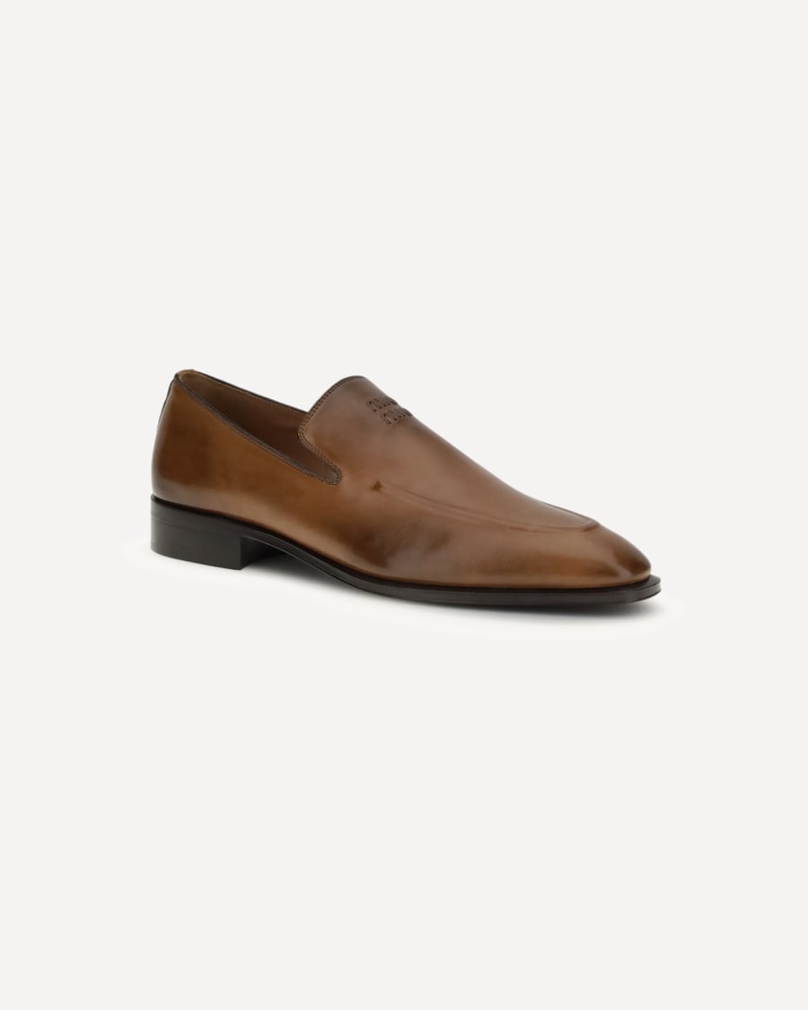 Miu Miu Leather Loafers, view 4