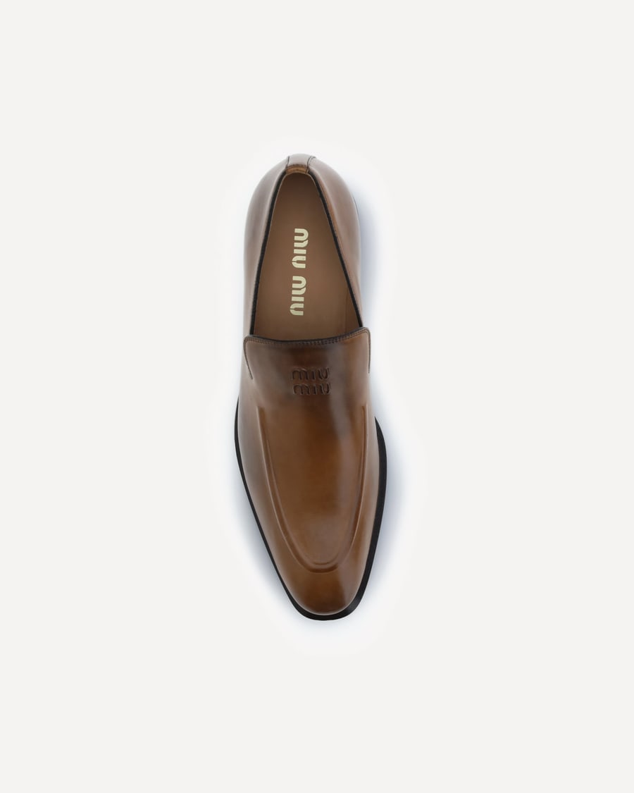 Miu Miu Leather Loafers, view 6