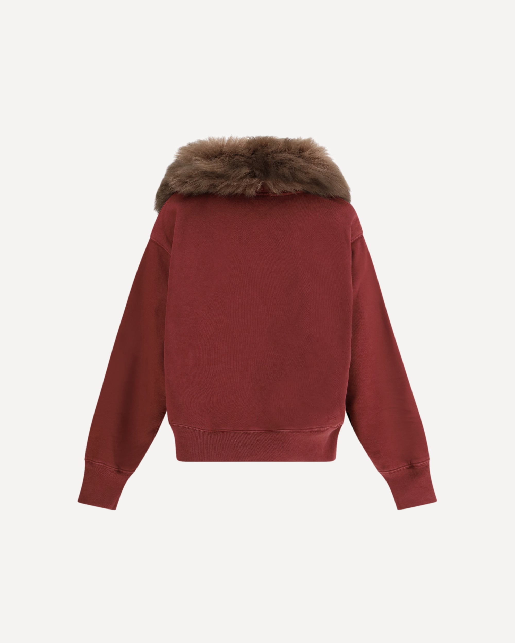 Prada Sweatshirt with a shearling collar, view 2