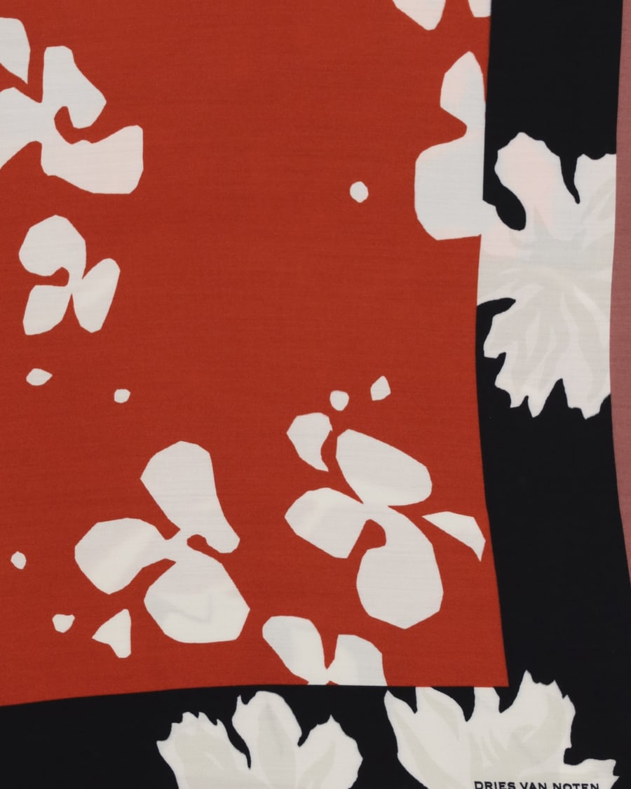 Dries Van Noten Printed viscose Scarf, view 5