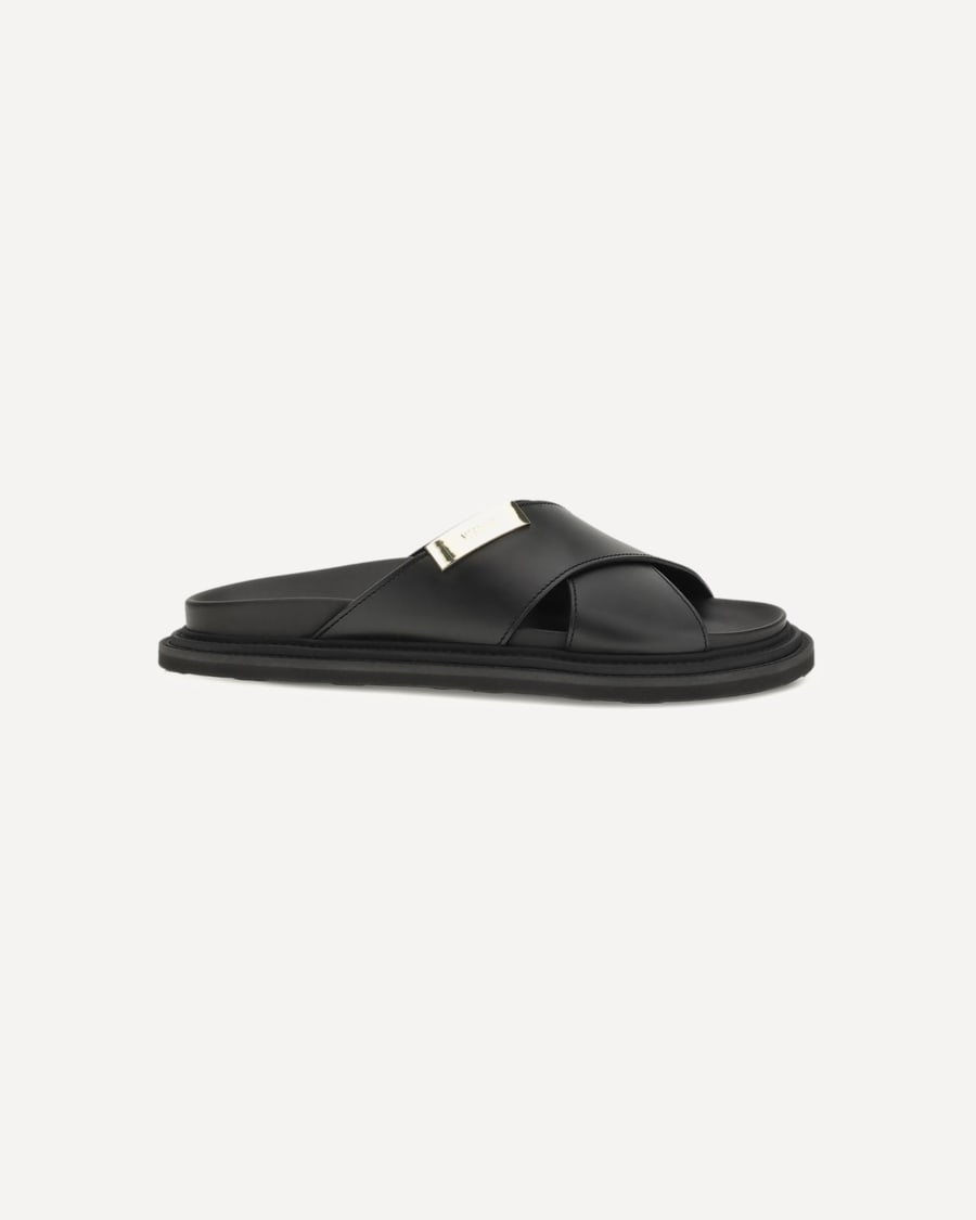 Moschino Leather Sandals, view 3