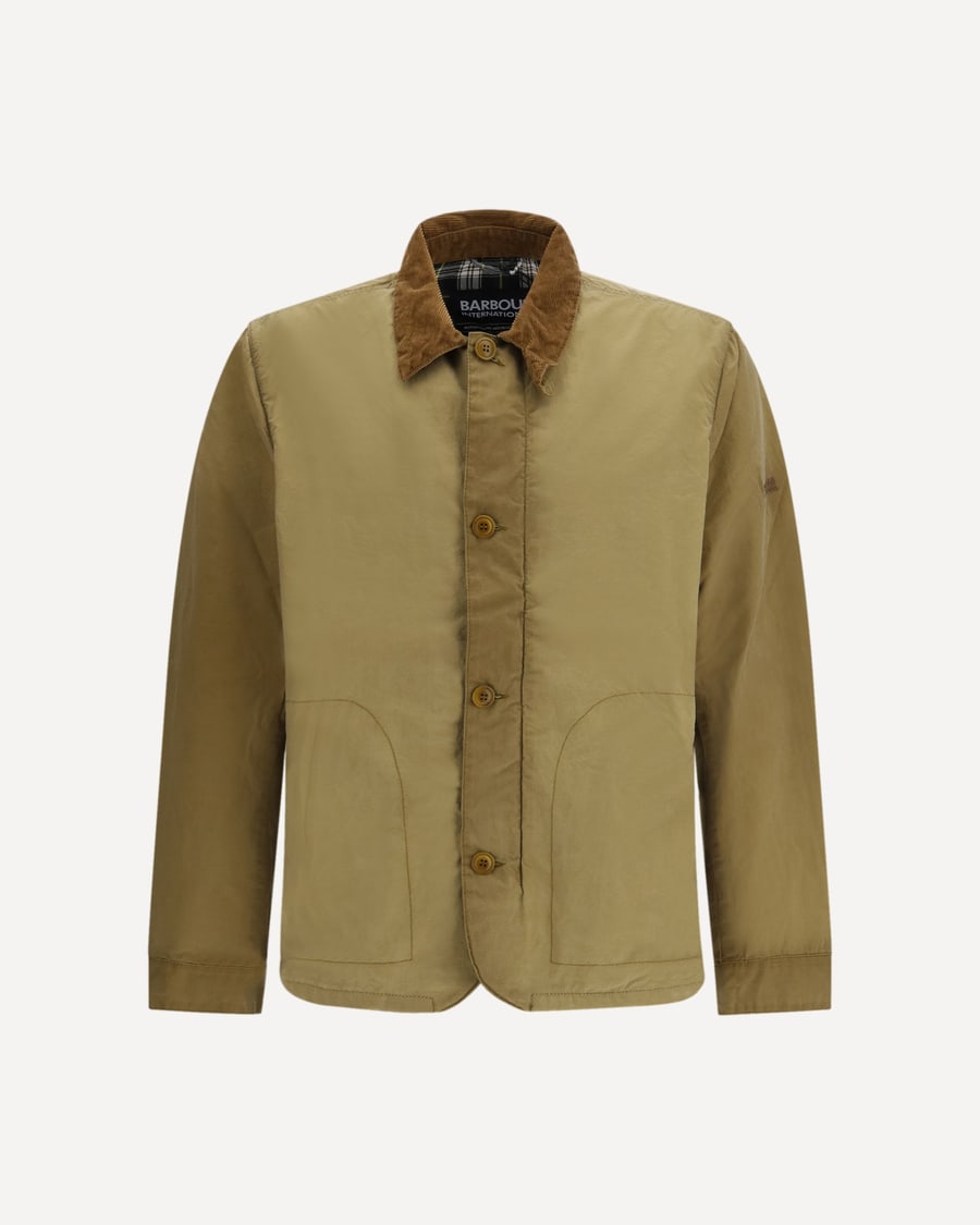 BARBOUR INTERNATIONAL Troon Washed waxed cotton Jacket