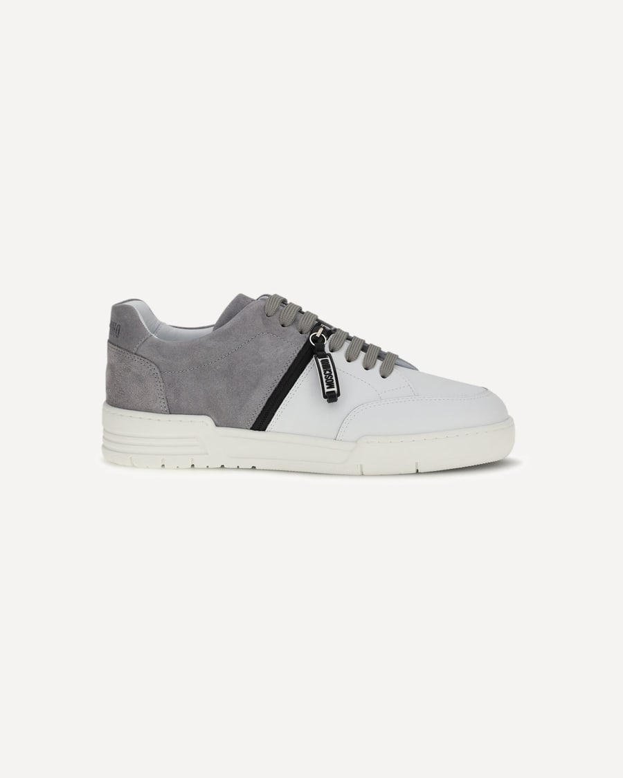 Moschino Leather Sneakers, view 3