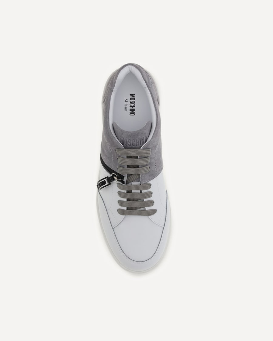 Moschino Leather Sneakers, view 6