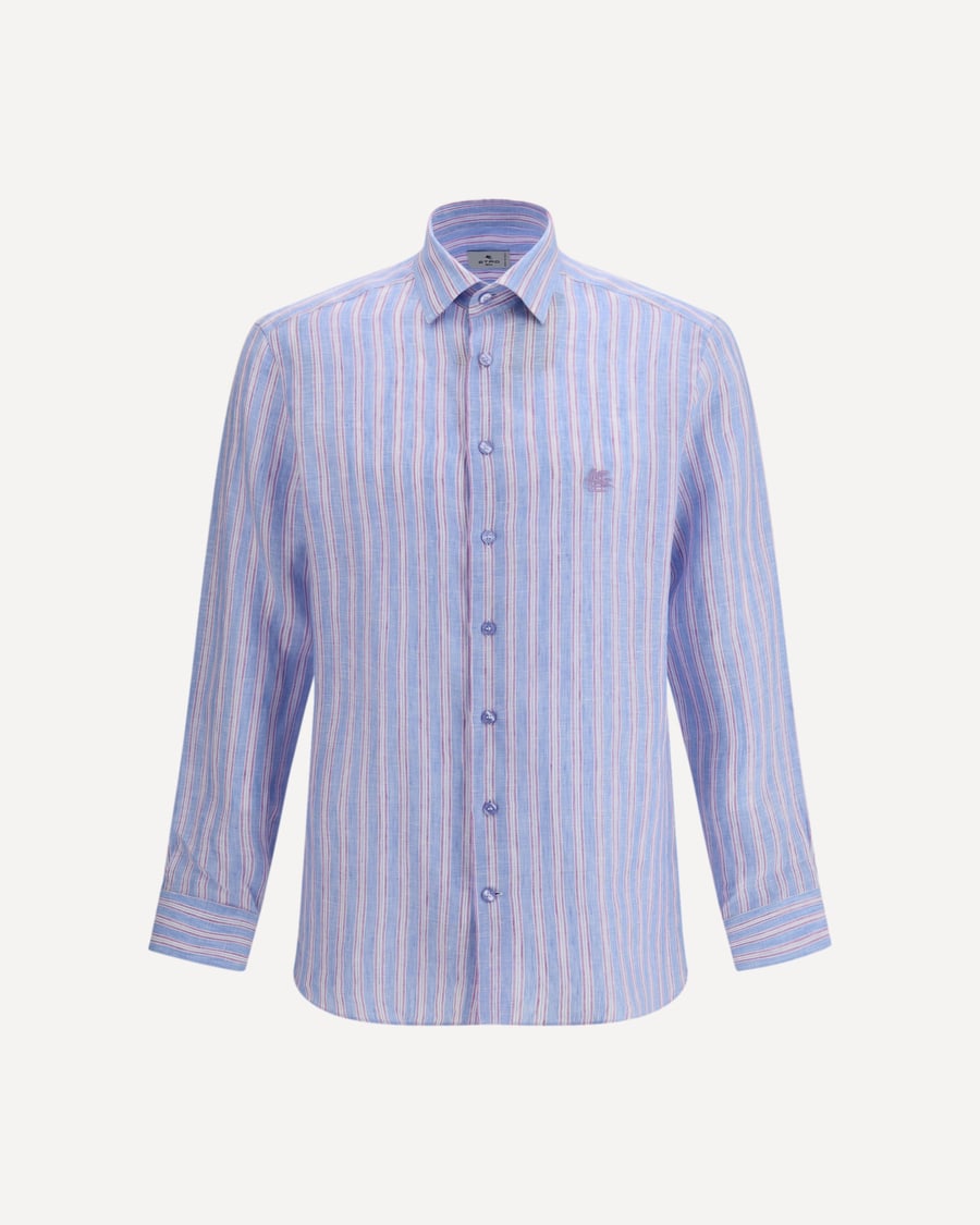 Etro Striped linen Shirt, view 3