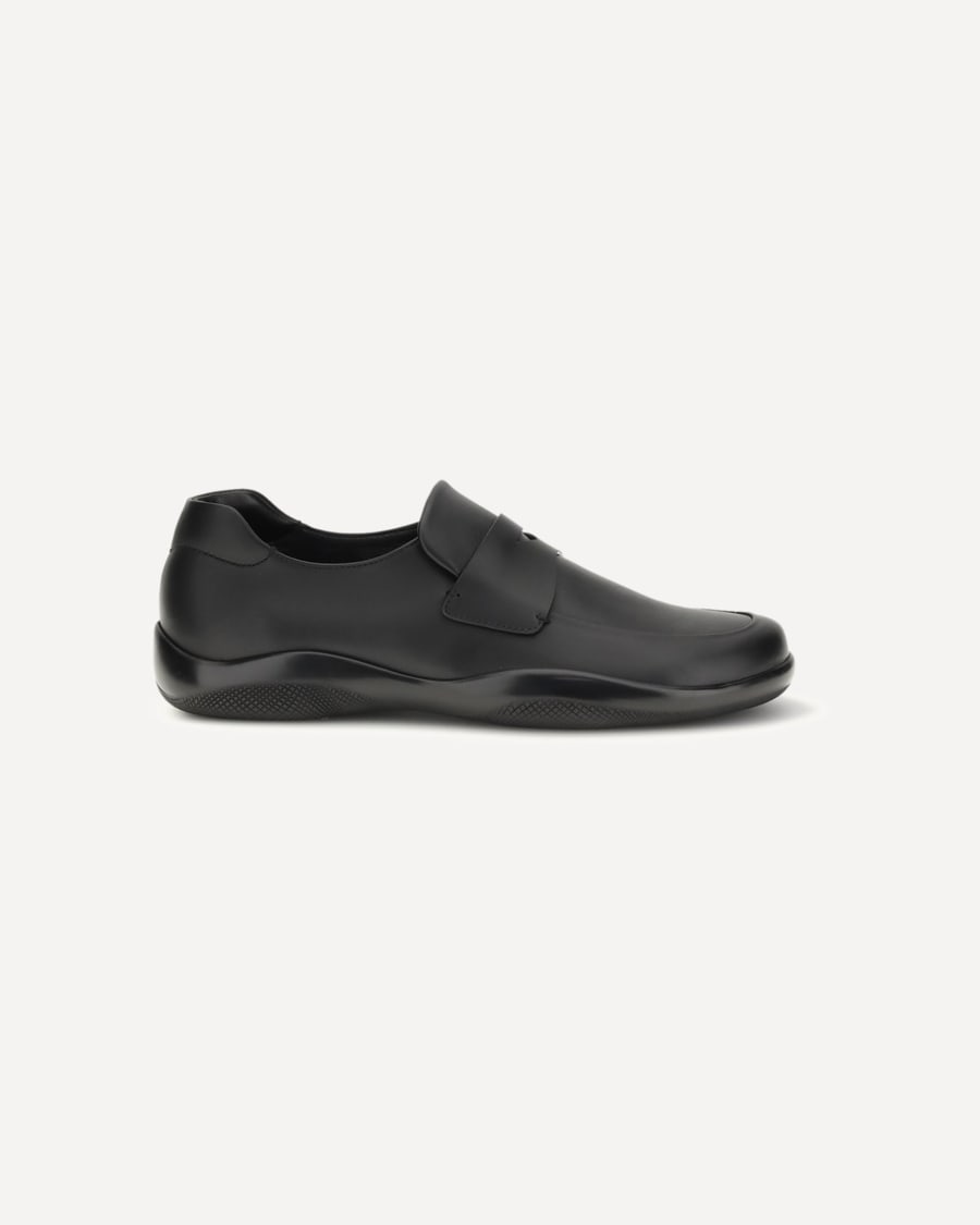 Prada Toblach leather Loafers, view 3