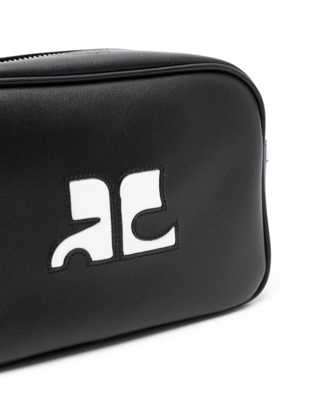 Courrèges Borsa per fotocamera in pelle, view 2