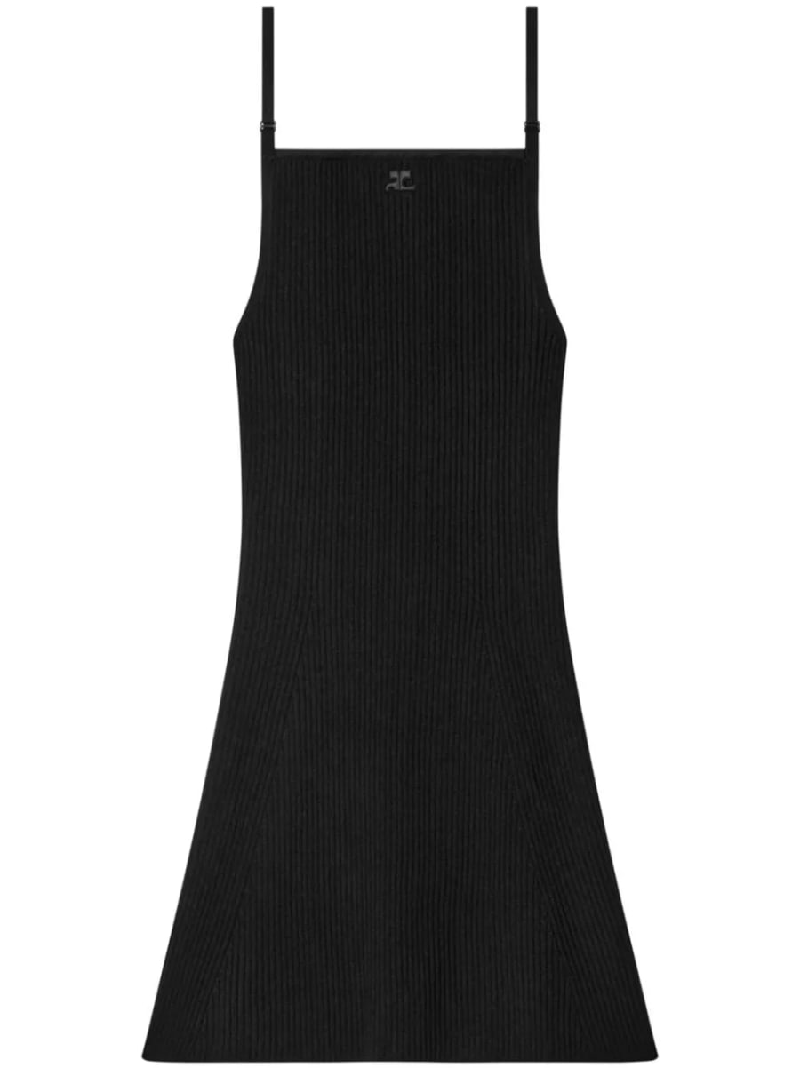 Courrèges Abito mini con logo
