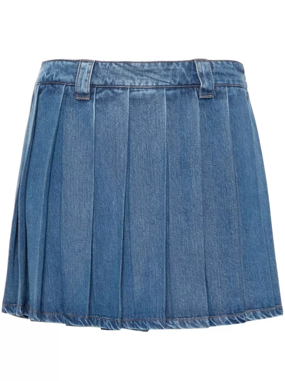 Miu Miu Mini gonna in jeans