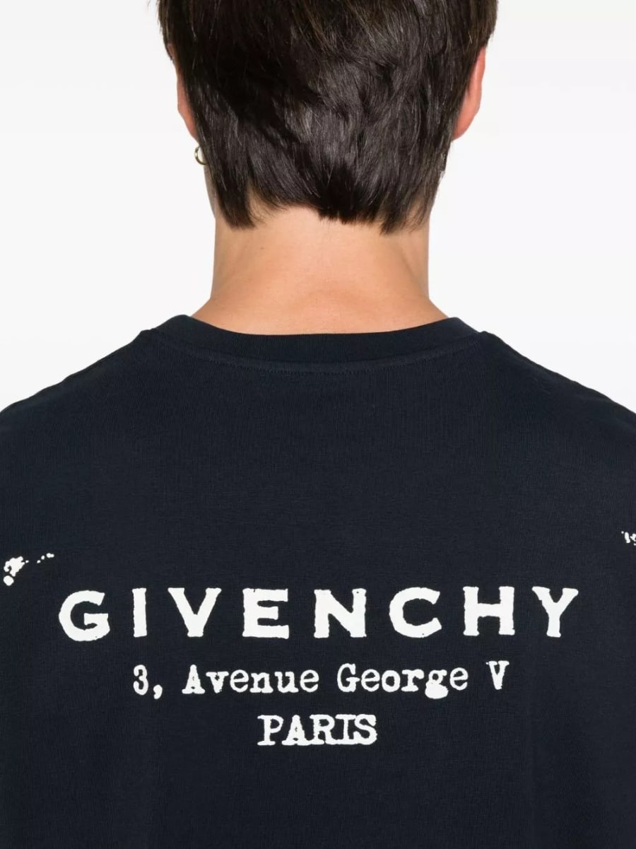 Givenchy T-Shirt in Cotone con Logo, view 3