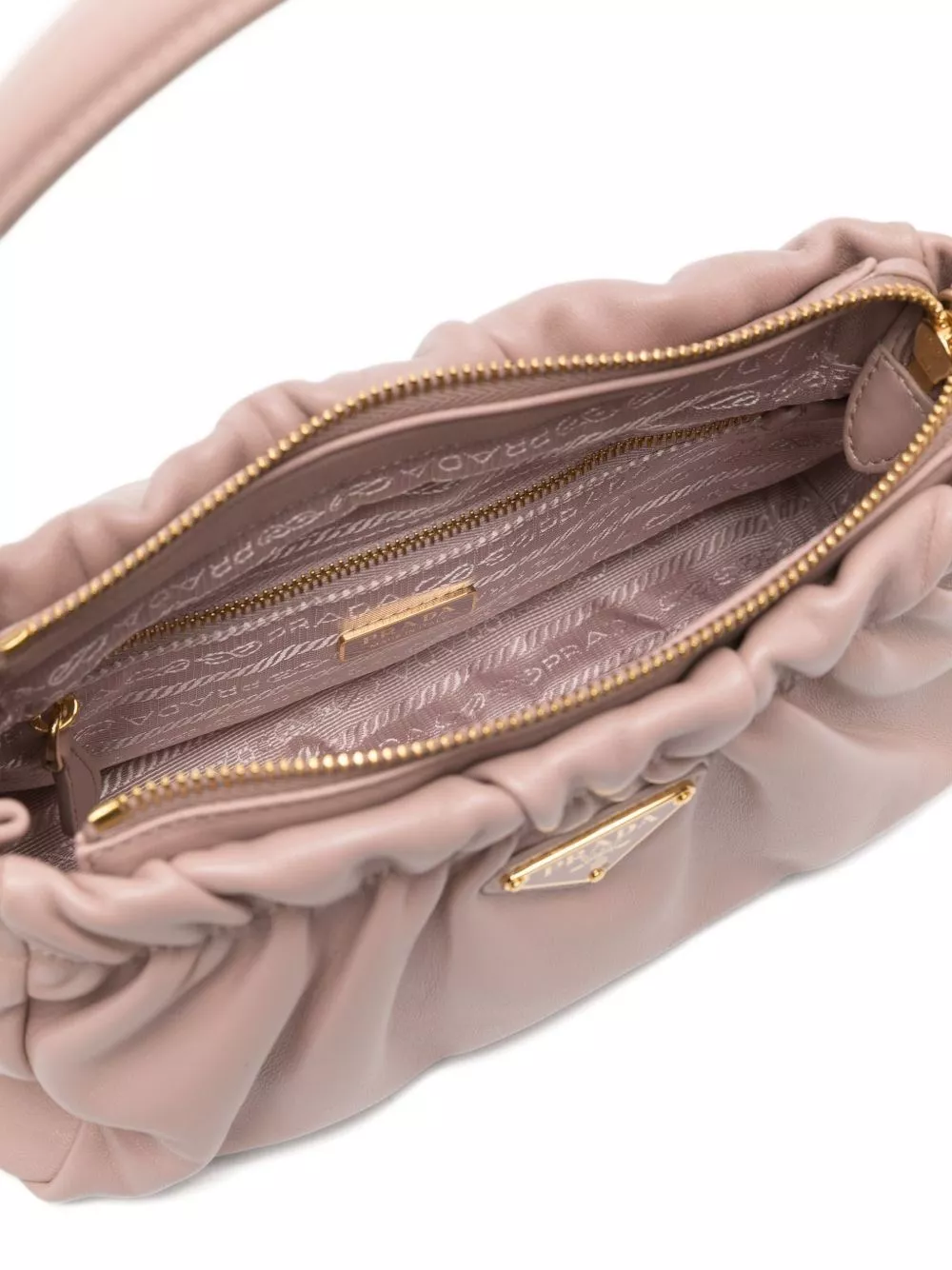 Prada Borsa a spalla in pelle, view 2