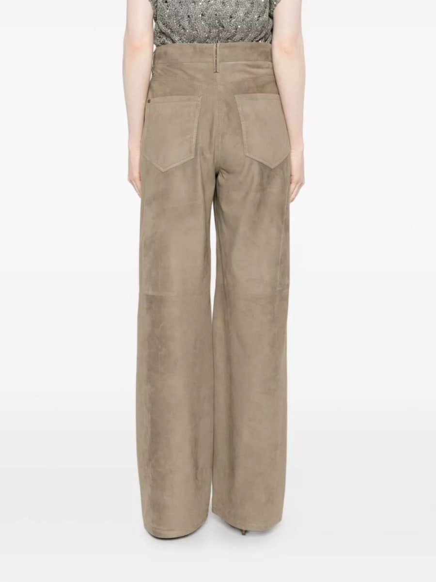 Brunello Cucinelli Pantaloni in pelle, view 3
